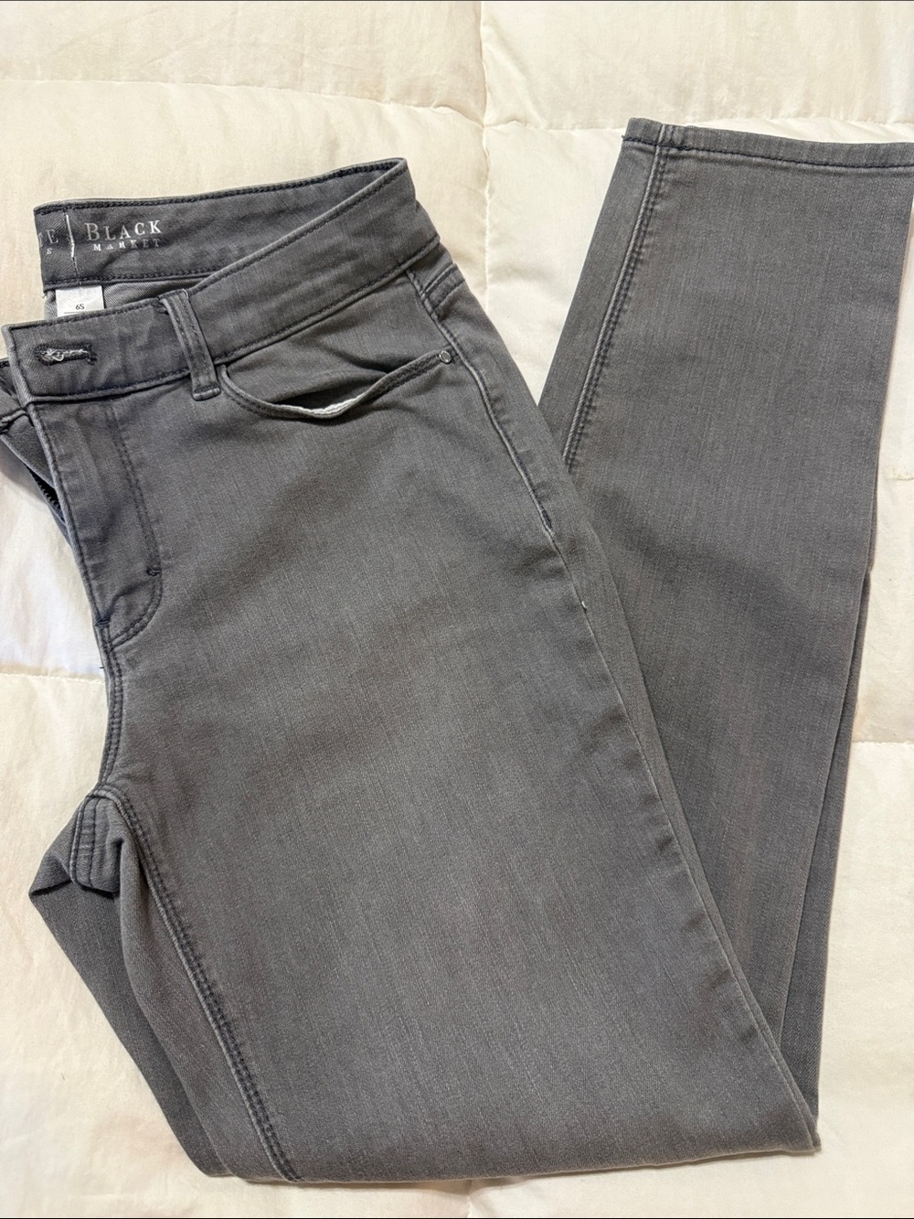 White House Black Market Women's Gray Skinny Jeans